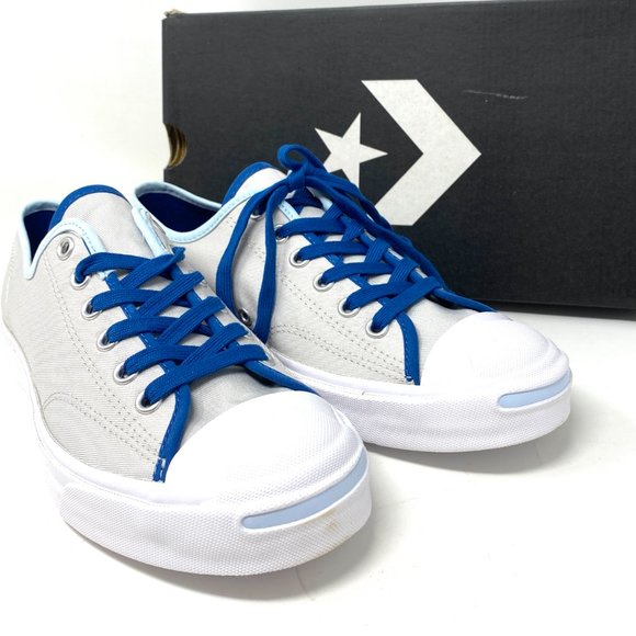 Converse Jack Purcell Canvas Low Pale Putty Grey Shoes Women's Size 6 167621C - Picture 9 of 11